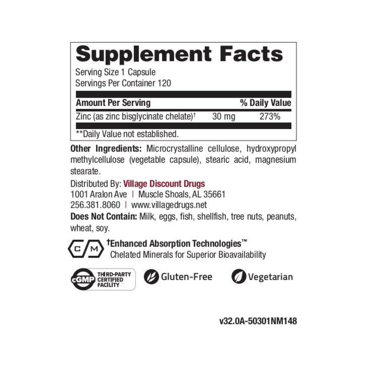 Village Zinc Extra Strength